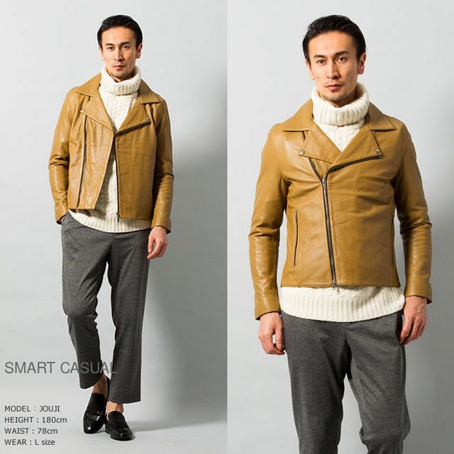 LIUGOO 本革 ダブルライダースジャケット メンズ リューグー DRY05A AP