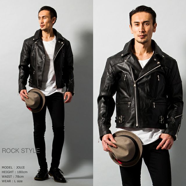 Horn Works 本革 UKパッドダブルライダースジャケット メンズ ホーン 