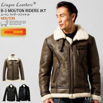 ムートンコート メンズ | レザージャケット・革ジャンの通販 リューグー