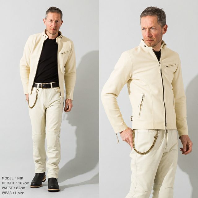 Liugoo Leathers 本革 メッシュレザー シングルライダース