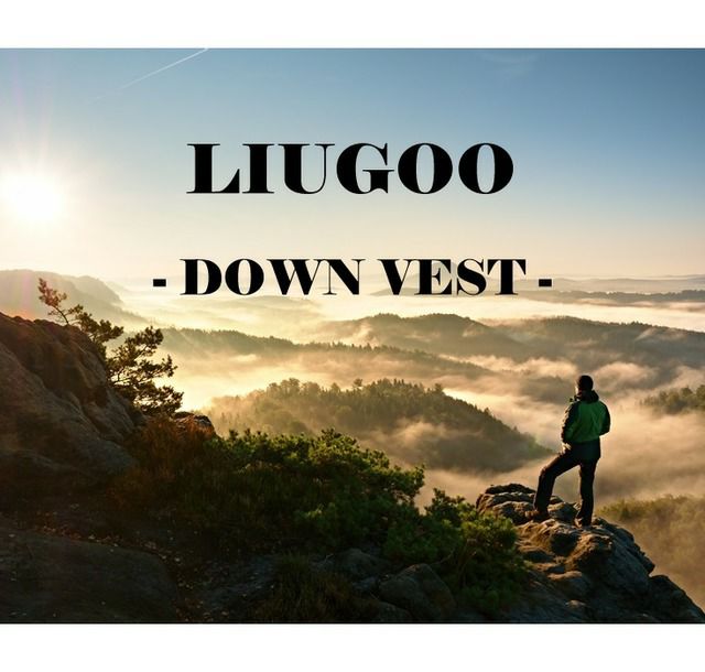 LIUGOO 本革 レザーダウンベスト メンズ リューグー VST05A LIUGOO 本革 レザーダウンベスト メンズ リューグー VST05A
