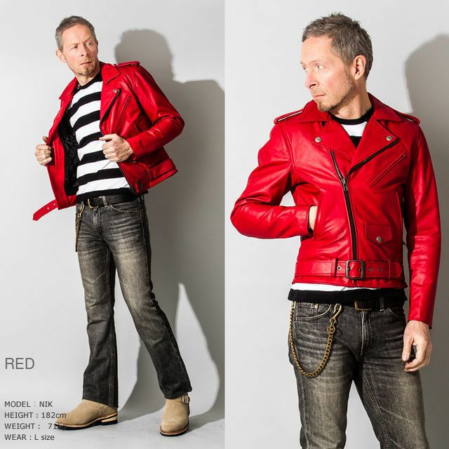 Liugoo Leathers 本革 ダブルライダースジャケット メンズ リューグー 