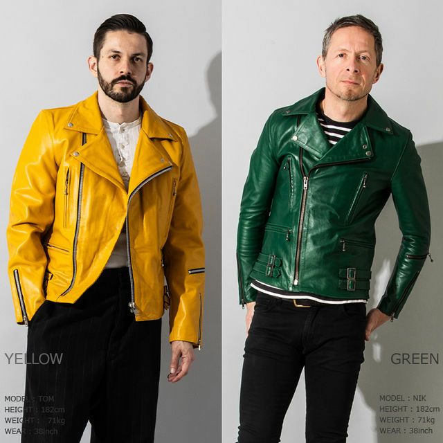 Liugoo Leathers 本革 UKダブルライダースジャケット メンズ 