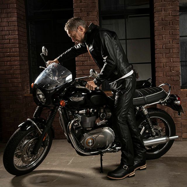 Liugoo 美味しから Leathers バイカージャケット