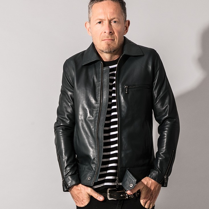 Liugoo Leathers 本革 UK襟付きシングルライダースジャケット メンズ 