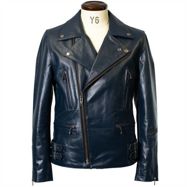Liugoo Leathers 本革 UKダブルライダースジャケット メンズ 