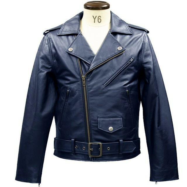 Liugoo Leathers 本革 ダブルライダースジャケット メンズ リューグー