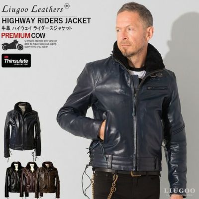 Liugoo Leathers 本革 高機能防寒仕様シングルライダースジャケット 