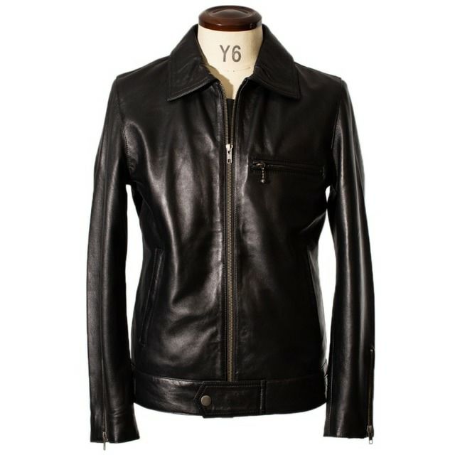 良品✨Liugoo Leathers ライダース シングル ラムレザー L 紺 良品✨Liugoo Leathers ライダース シングル ラムレザー L 紺 LIUGOO