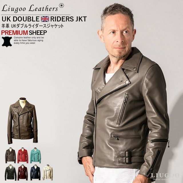 Liugoo Leathers レザージャケット 羊革 サイズLL - レザージャケット