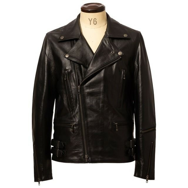 Liugoo Leathers 本革 UKダブルライダースジャケット メンズ