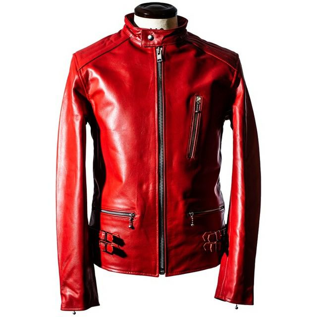 Horn Works 本革 UKシングルライダースジャケット メンズ ホーン