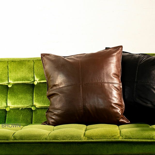 LIUGOO 本革 クッションカバー 男女兼用 リューグー ITG02A クッション