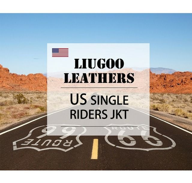 Liugoo Leathers 本革 トラッカージャケット メンズ リューグー
