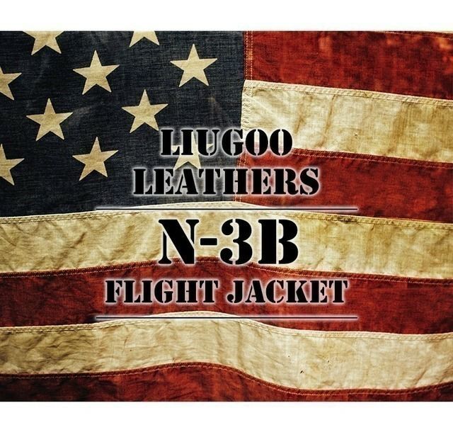 超美品 Liuhoo Leathers N-3B オールレザー ダウンJKT 2 Liugoo Leathers 本革 N-3Bフライトジャケット レザーダウン