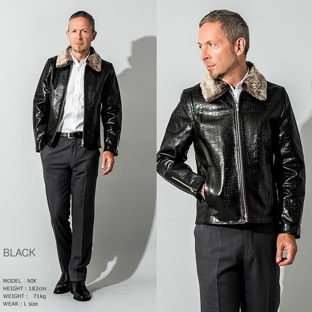 定価2000万 ブリオーニ BRIONI クロコダイル 鰐革 レザージャケット 