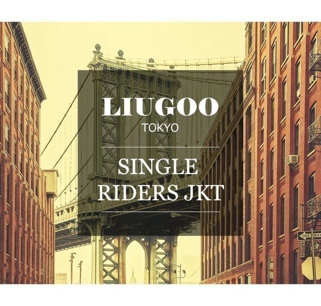 LIUGOO 本革 シングルライダースジャケット メンズ リューグー LIUGOO 本革 シングルライダースジャケット メンズ リューグー