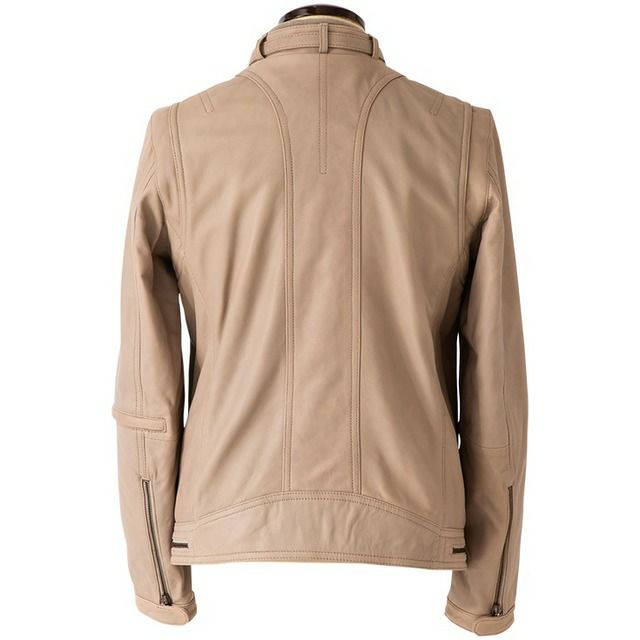 LIUGOO 本革 シングルライダースジャケット メンズ リューグー SRS16A