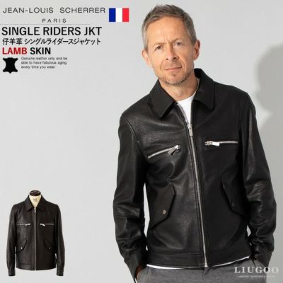 12,880円Lui's シングルライダース　レザージャケット　ブラック　L