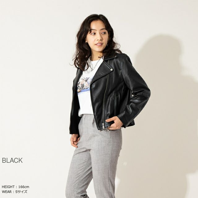 LIUGOO ブラックレザージャケットL LIUGOO | レザージャケット・革ジャンの通販 リューグー
