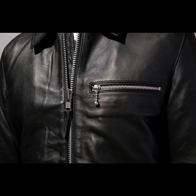 最新コレックション Theory】ブラック ライダースジャケット