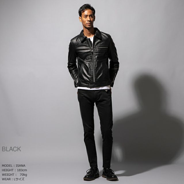 ライダースジャケット Horn Works 本革 シングルライダース メンズ ホーンワークス