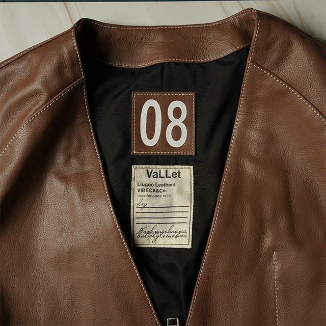 VaLLet 本革 レザーカーディガン メンズ ヴァレット VALLET08AN レザー